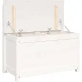 vidaXL - Bankje - 80x41x77 - cm - massief - grenenhout - wit