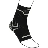 Avento Enkel Compressie Bandage - Zwart/Zilvergrijs - Maat L/XL