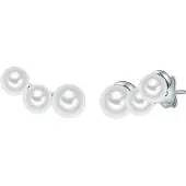 Valero Pearls Oorbellen zilver / parelwit