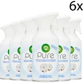 Air Wick 6x Pure Luchtverfrisser Zachtheid van Katoen 250 ml