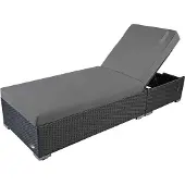 Palermo XXL luxueus zonnebed-ligbedden tuinmeubelen-ligbed tuin- Antraciet Grijs