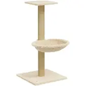 vidaXL Krabpaal met sisal krabpaal, crème, 74 cm