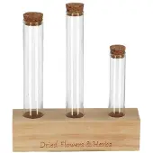 Esschert Design Bloemen En Kruiden Reageerbuis M Transparant transparant
