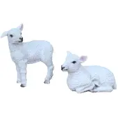 Gerkimex Beeldje Schaap Polystone Staand/liggend Wit wit Polystone Decoratief