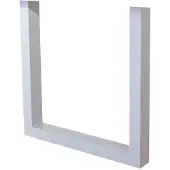 Dimehouse Frame U | metaal wit 8x70x72 cm tafelbladen en -poten | NADUVI