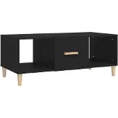 vidaXL Salontafel 102x50x40 cm bewerkt hout zwart