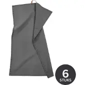 Tiseco Keukendoek Home Studio Myrna Charcoal (Set van 3) - 50 x 70 cm