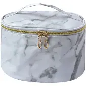 Juleeze Toilettas Dames 21x12x15 cm Wit Grijs Polyester