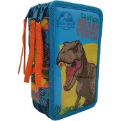 Jurassic World Filled Triple Pencil Case Veelkleurig Man