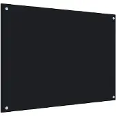 vidaXL Spatscherm keuken 80x60 cm gehard glas zwart