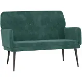vidaXL Bankje 108x79x79 cm fluweel donkergroen