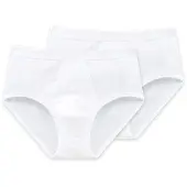 Schiesser Original Feinripp Sport-slip 2-pack wit 3XL Heren