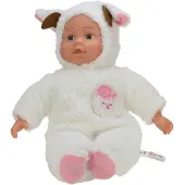 Toi-Toys Babypop met dierenpakje groot - Schaap - 25 cm