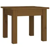vidaXL Salontafel 35x35x30 cm massief grenenhout honingbruin