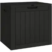 vidaXL Tuinbox 55,5x43x53 cm polypropeen zwart