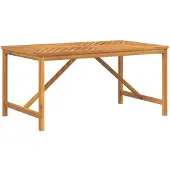 vidaXL Tuintafel 150x90x74 cm massief acaciahout