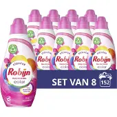 Robijn Klein & Krachtig Classics Color Pink Sensation Vloeibaar Wasmiddel - 8 x 19 wasbeurten - Voordeelverpakking