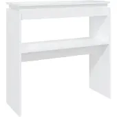 vidaXL Wandtafel 80x30x80 cm bewerkt hout wit