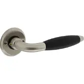 Intersteel Deurkruk Antonnet op rozet - nikkel mat/ebbenhout