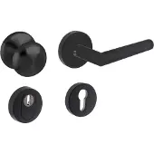 Intersteel Voordeurset Vurano rond zwart