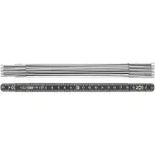 Bmi Duimstok | lengte 2 m | breedte 14 mm | EG II | aluminium zwart | 1 stuk - 961200044S - 961200044S