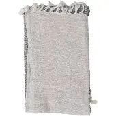 Clayre & Eef Plaid 125x150 cm Grijs Katoen Rechthoek Deken Grijs Deken