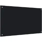 vidaXL Spatscherm keuken 100x60 cm gehard glas zwart