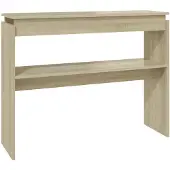 vidaXL Wandtafel 102x30x80 cm bewerkt hout sonoma eikenkleurig