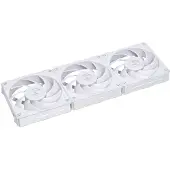 Lian Li Uni Fan P28 Triple White - Ventilatorhuis - 3-pack - 120mm - 92 CFM - 200 - 2600 RPM - 32.1 dBA - FDB - 4-pin PMW - incl ventilatorsnelheidsregelaar - wit