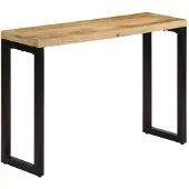 vidaXL Wandtafel 110x35x76 cm massief ruw mangohout