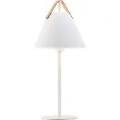 Nordlux Tafellamp Strap, wit / opaal, Woon-/ Eetkamer, metaal, Scandinavisch, Tafellamp