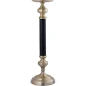 Ptmd Ixen Champagne Casted Alu Candle Holder L (Goud, 24x76.5x24cm)