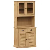 vidaXL Hoge kast VIGO 78x40x175 cm massief grenenhout