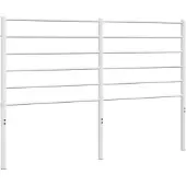 vidaXL Vervangend hoofdbord metaal wit 120 cm