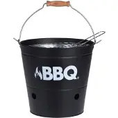 Progarden Barbecue-emmer BBQ 26 cm matzwart