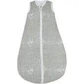 Meyco Baby Fine Lines baby zomerslaapzak rond - grey - 98cm - 0.5 TOG