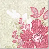 Papstar 50 Servetten ROYAL Collection 1/4 vouw 40 cm x 40 cm fuchsia Annabel