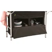 Outwell - Magante Kitchen Unit - Campingkasten 136 x 54 x 90/140 cm, zwart