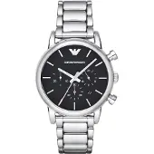 Emporio Armani Analoog horloge zwart / zilver