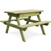 vidaXL Picknicktafel met banken FSC geïmpregneerd grenenhout