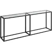 vidaXL Wandtafel 200x35x75,5 cm gehard glas transparant