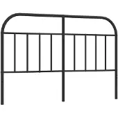 vidaXL Vervangend hoofdbord metaal zwart 140 cm