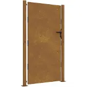 vidaXL Poort 100x175 cm cortenstaal