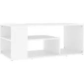 vidaXL Salontafel 100x50x40 cm bewerkt hout wit