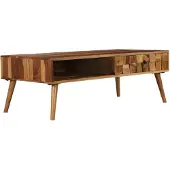 vidaXL Salontafel 110x50x37 cm acaciahout met honing afwerking