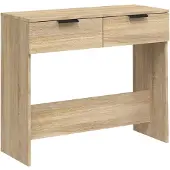vidaXL Wandtafel 90x36x75 cm bewerkt hout sonoma eikenkleurig