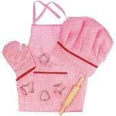 Bigjigs - Kokskleding voor kinderen 'Roze'