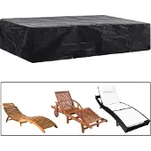 vidaXL Ligbeddenhoes met 8 oogjes 218x77x55 cm
