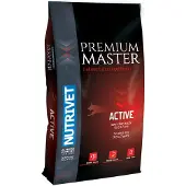 Nutrivet - Premium Master Active - Volwaardig hondenvoer voor actieve volwassen honden - Kip & Rijst - 15 kg