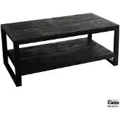 Benoa Salontafel britt zwart met legplank 110